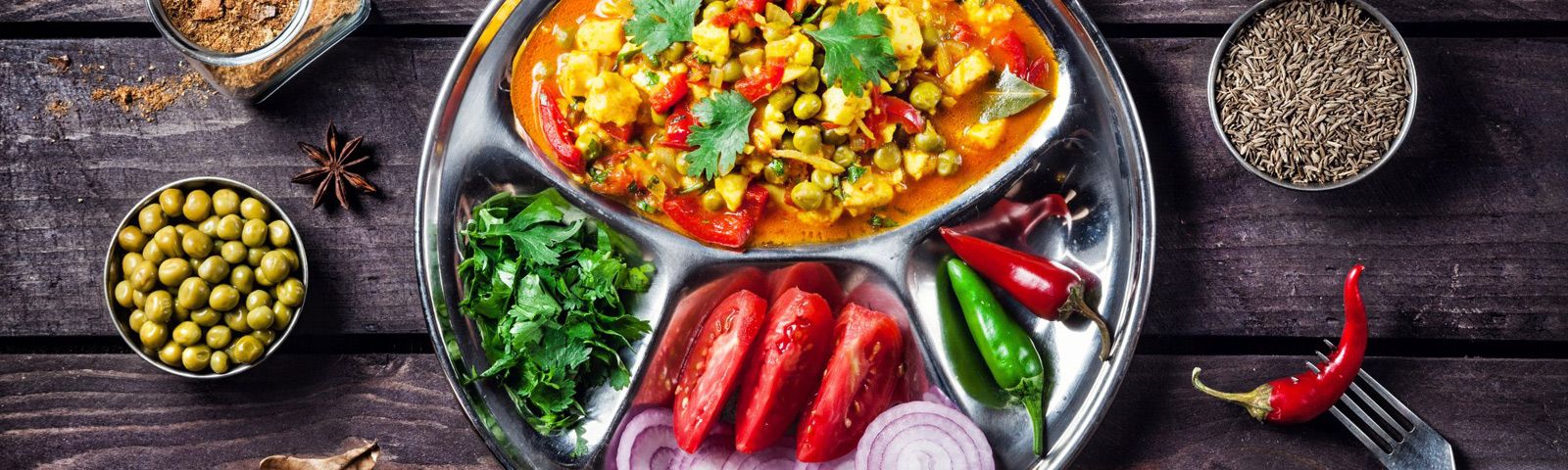 de-vernieuwde-schijf-van-vi Gesundes indisches Gericht mit frischen Zutaten, ideal für Fitness-Ernährung.