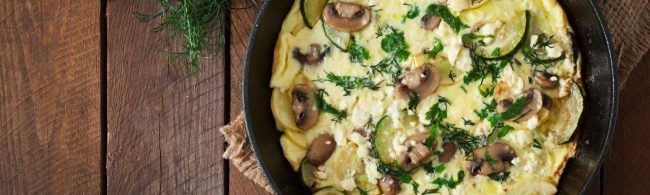 Pilz-Zucchini-Frittata: Proteinreiche Mahlzeit für Fitnessfans
