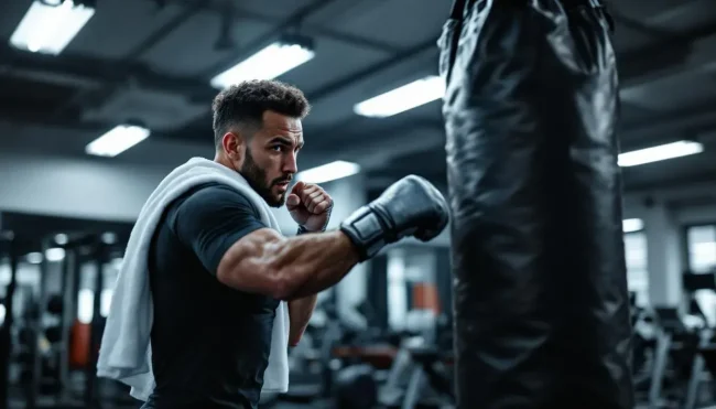 Kickboxen am schweren Boxsack – intensives Workout