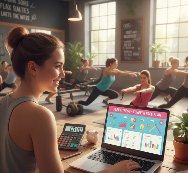 Small boutique gym owner in intimate startup setting